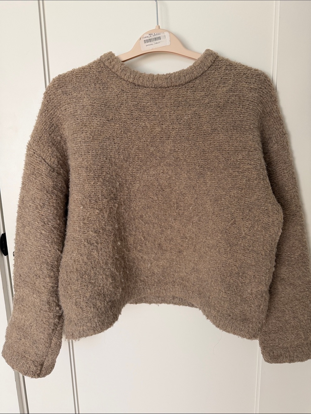 Le Bon Shoppe Envie Sweater thick Textured Mushroom Color XS/S